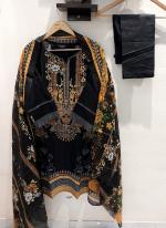 Pure Lawn Black Festival Wear Printed Readymade Pakistani Suit